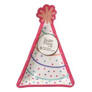 Birthday Hat Party Plates 2 Pack / 16 NEW Style: BDAYHT276B Sophistiplate